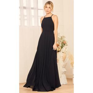 Lulu’s majestic kind of love black maxi dress